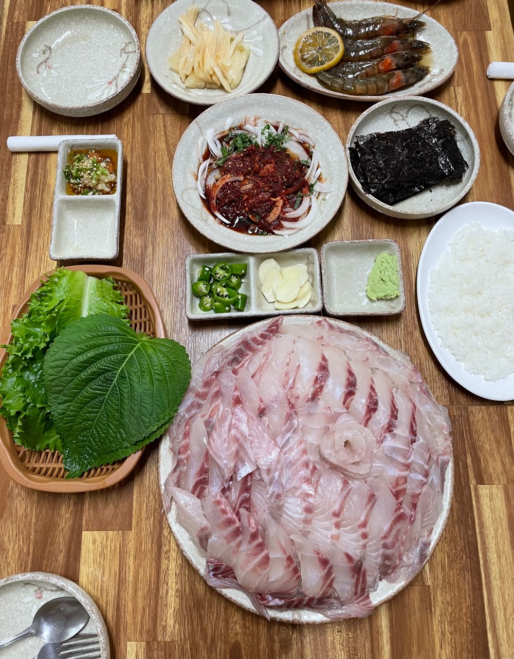 모슬포항 식당가 - 횟집거리